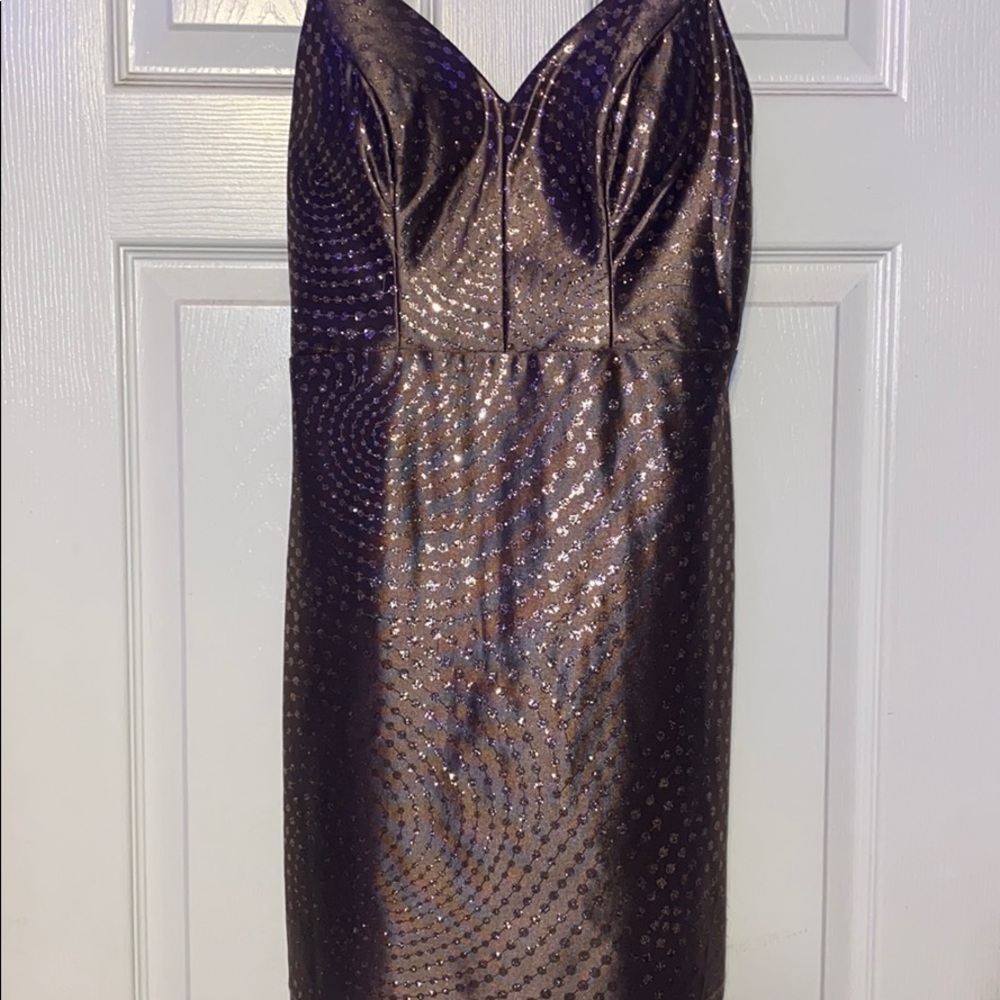 iridescent cocktail dress